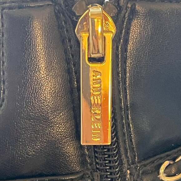 Anne Klein Suri Black Chain Ankle Boots Size 8.5 NEW - Picture 8 of 10